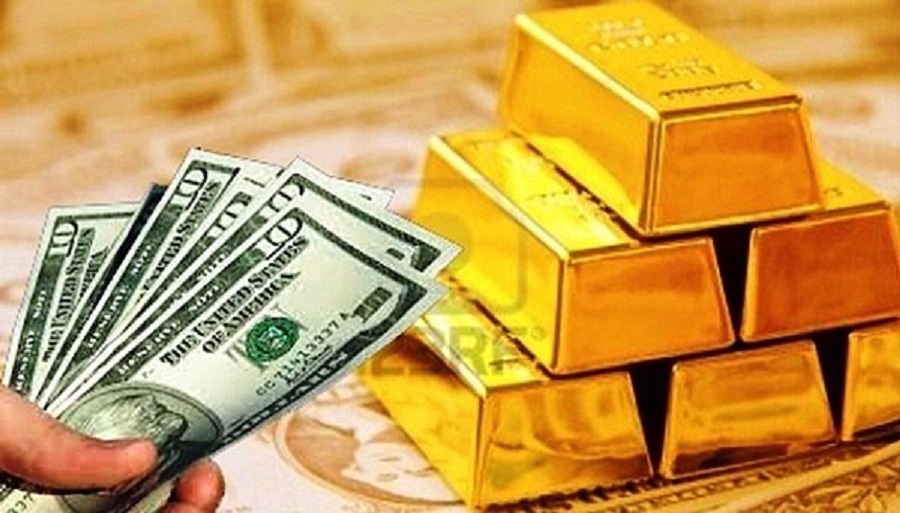 Giá vàng thế giới đang giảm xuống mức thấp nhất trong vòng 1 tuần qua do đồng USD tăng cao