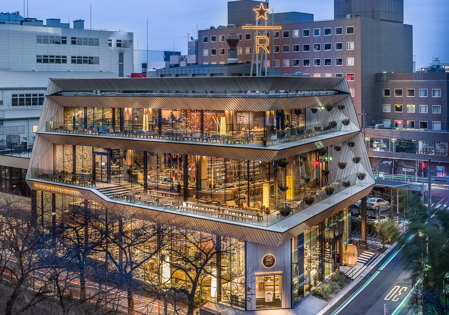 Thiết kế cửa hàng độc và đẹp như chuỗi cà phê Starbucks