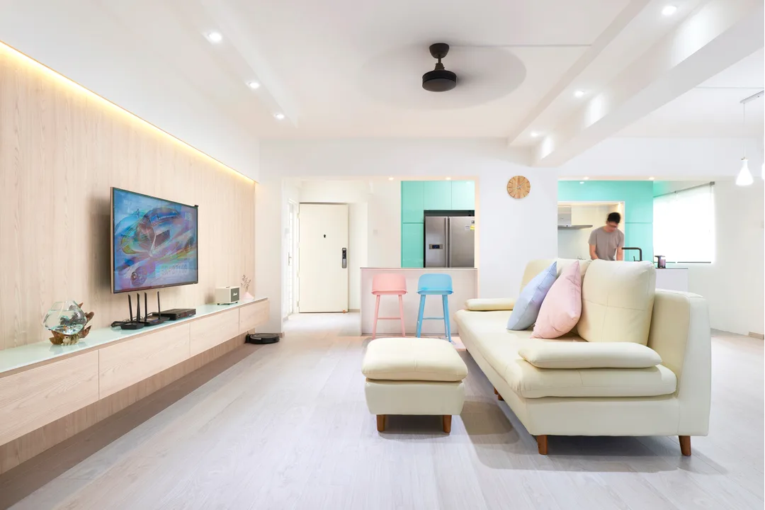 Đẹp lịm tim với 10 phòng khách tông màu pastel tươi sáng - Ảnh 1