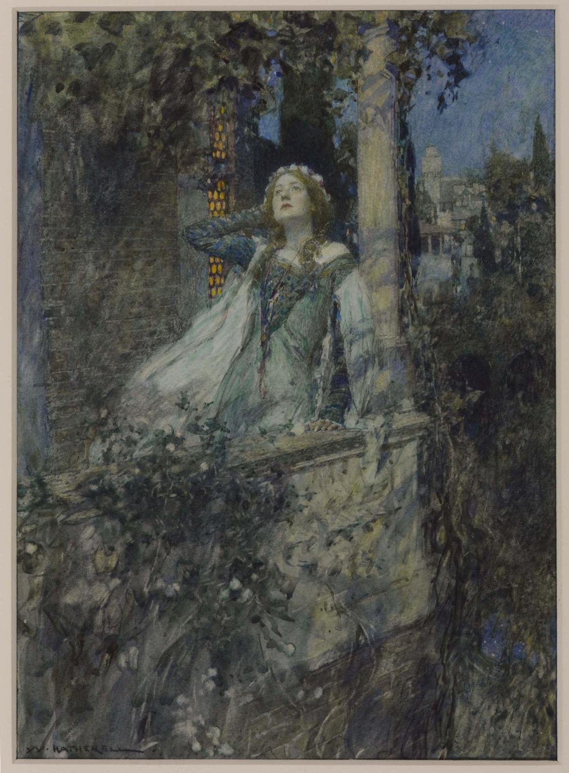 ‘O, Romeo, Romeo, Wherefore Art Thou Romeo?’ (1912) vẽ bởi William Hatherell