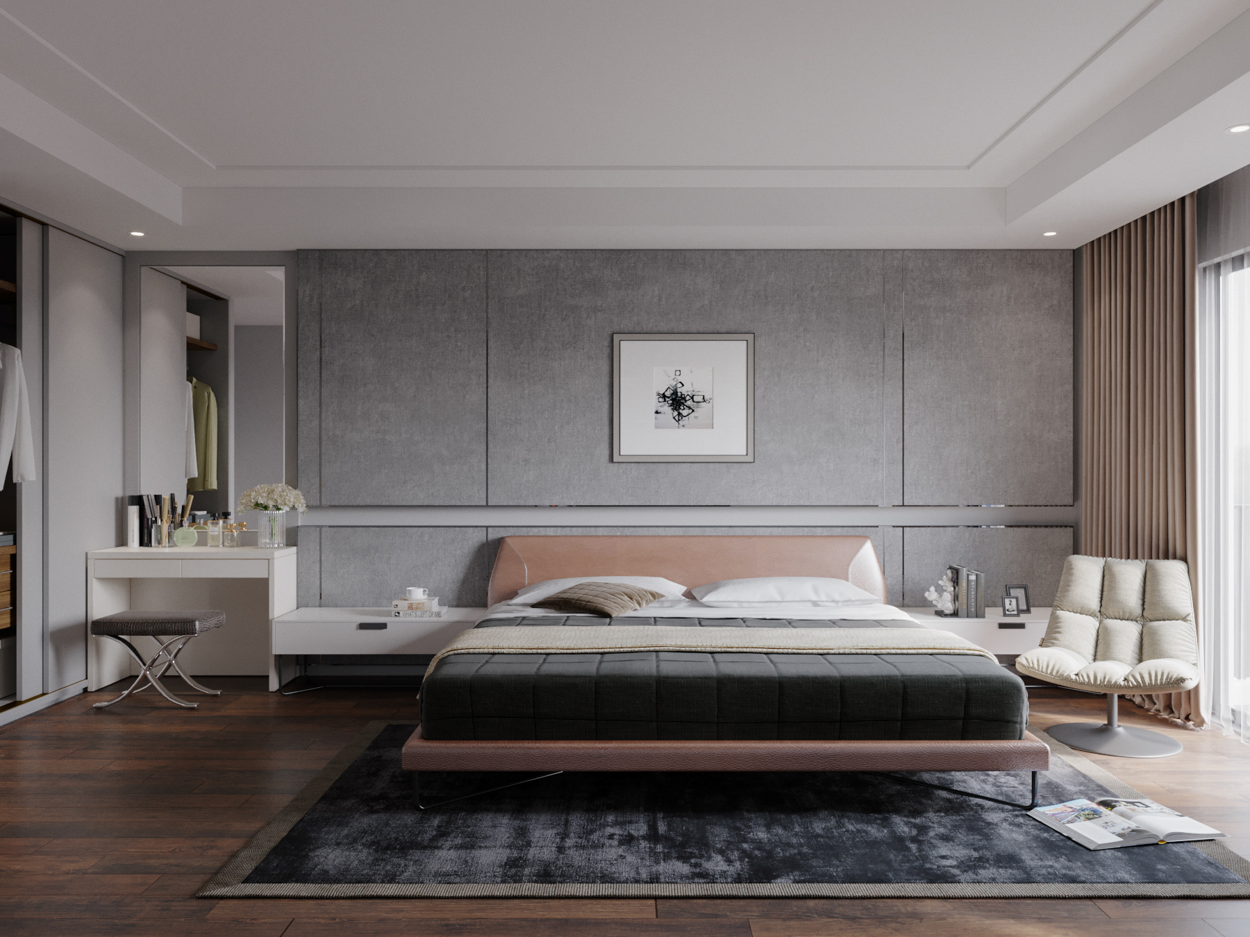 Tư vấn thiết kế phòng ngủ 28m²  cho vợ chồng mới cưới với chi phí 32 triệu