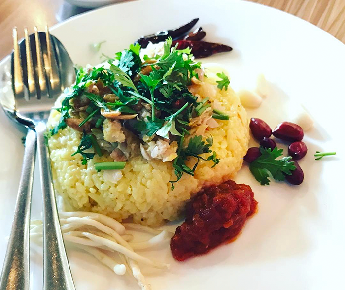 Món cơm người Shan nổi tiếng ở Myanmar.