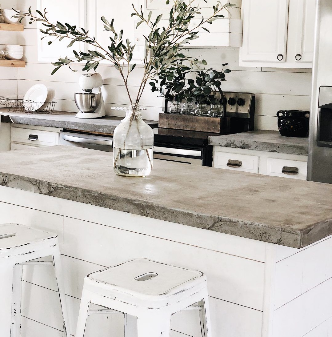 Mặt bàn bếp bằng bê tông - tại sao lại không khi đẹp đến thế này?