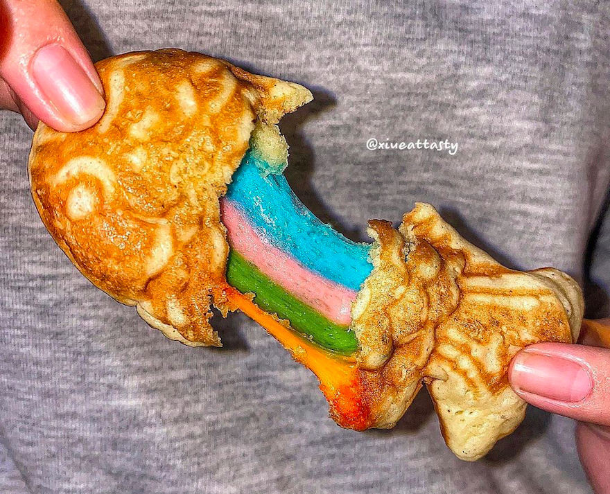 Bánh cá phô mai cầu vồng, món mới cho người mê ăn và yêu màu sắc