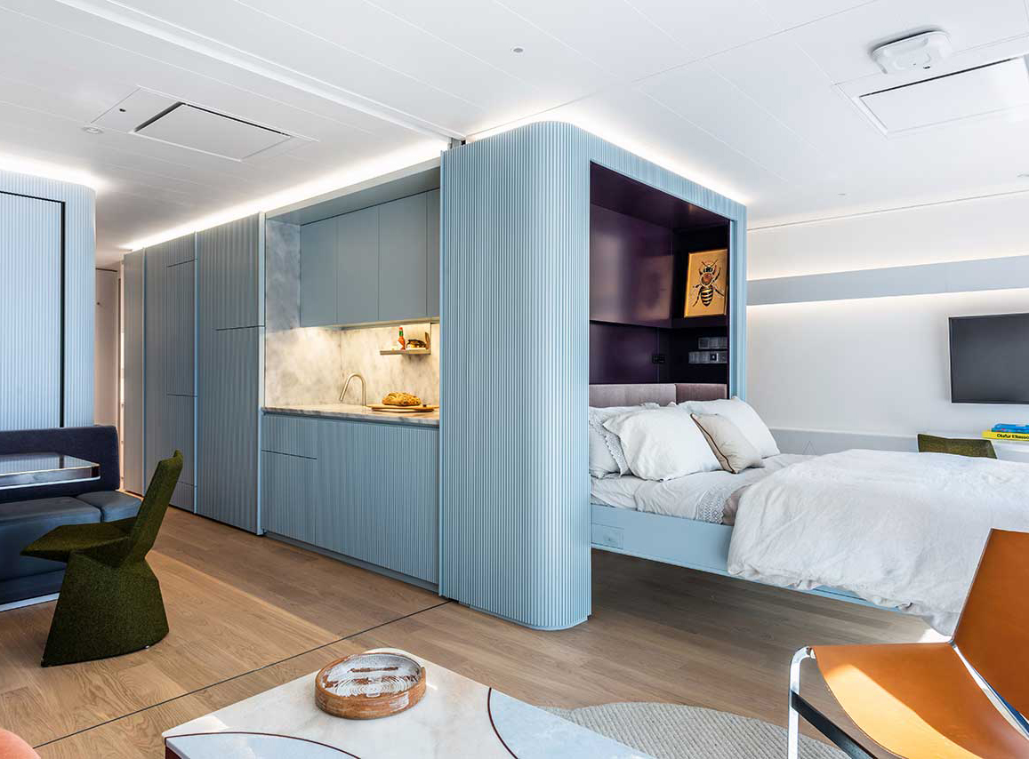 Căn hộ 55m² trên du thuyền với thiết kế sang chảnh và cực kỳ thông minh 