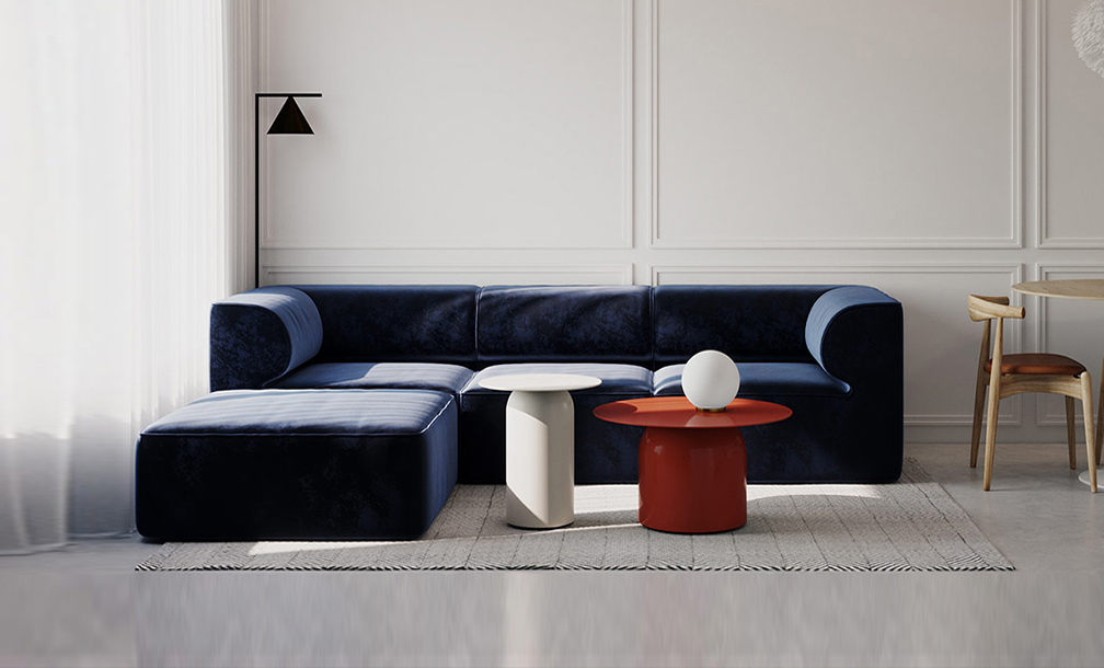 Căn hộ của cô nàng độc thân với nội thất gam màu đỏ - xanh lam nổi bật 