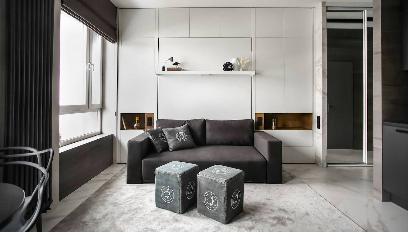 Căn hộ 27m² với chiếc Murphy "cân" mọi trở ngại của chàng độc thân