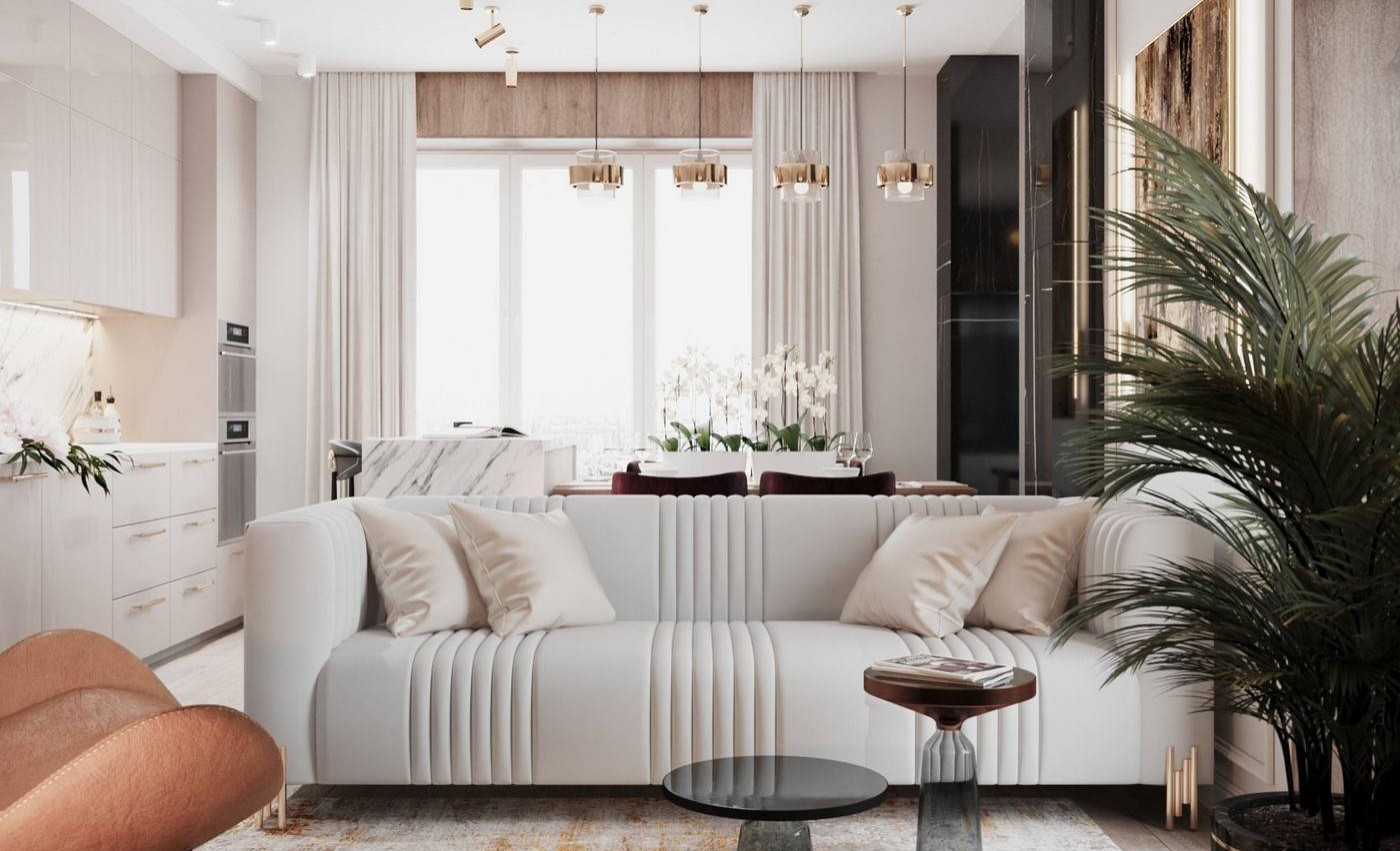 Căn hộ 83m² sang và ấm áp nhờ màu trung tính của hộ gia đình có 2 con nhỏ