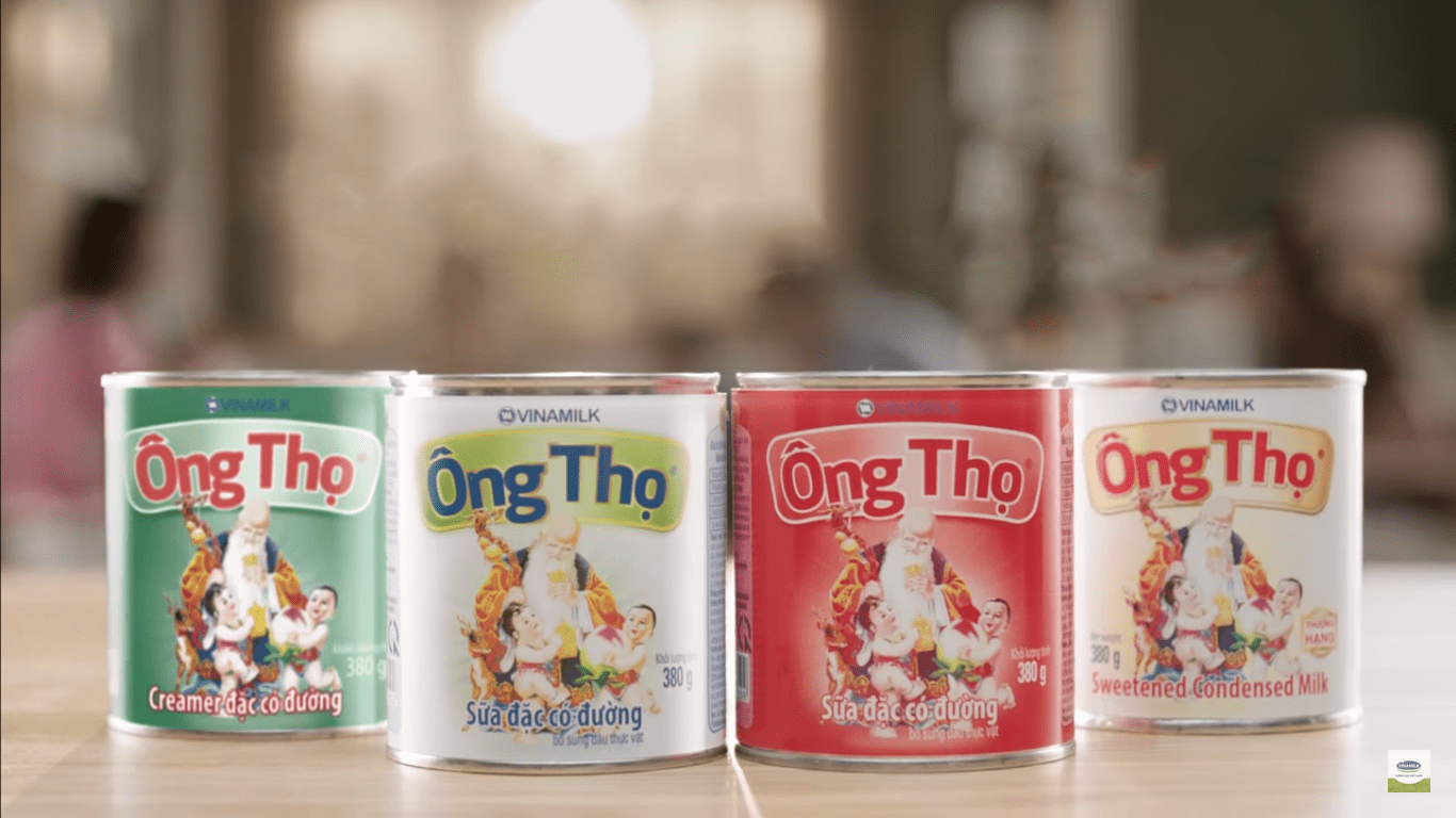 Sản phẩm sữa ông Thọ gắn bó với người Việt đã hàng chục năm.