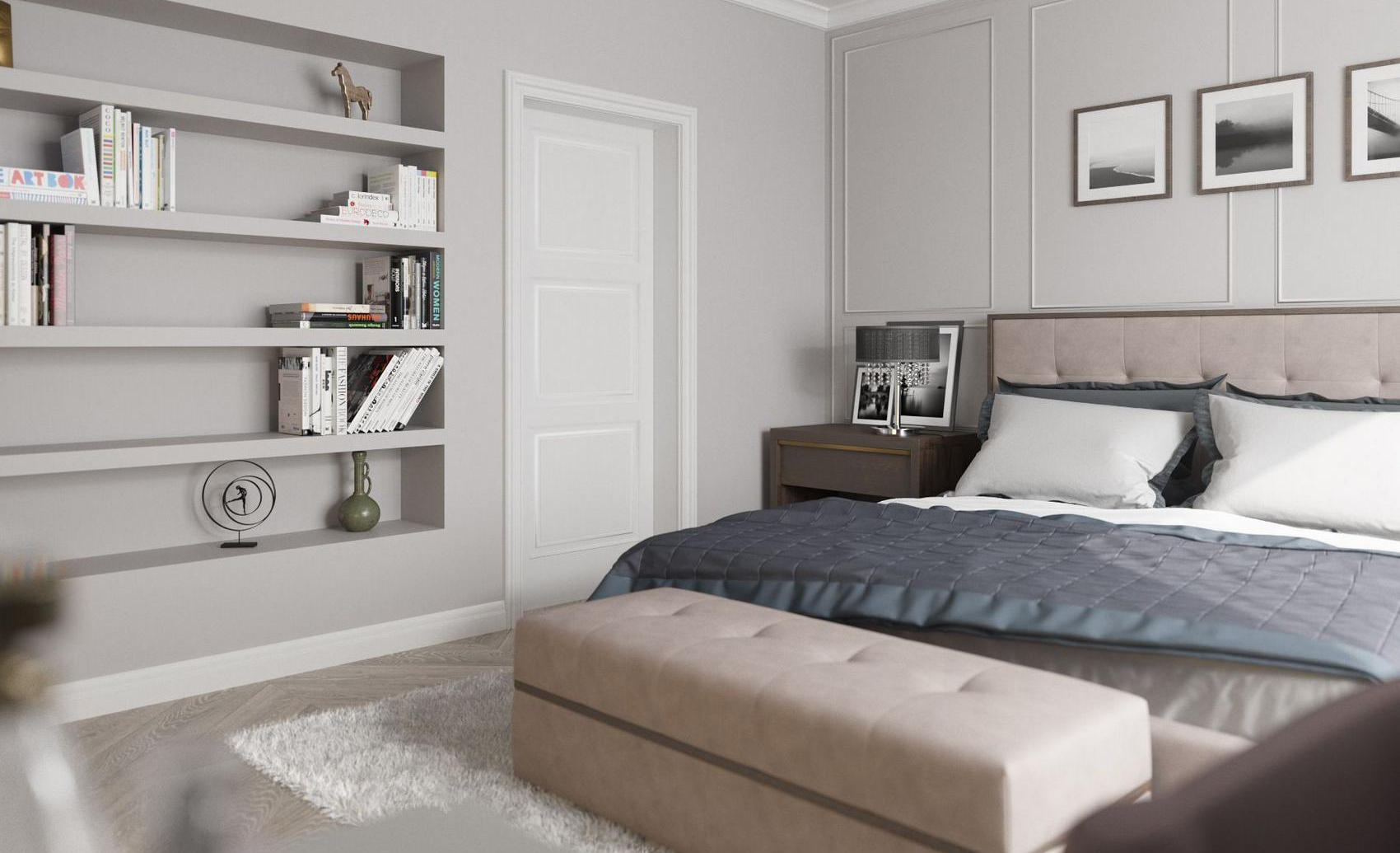 Căn hộ 60m² đẹp hài hòa với những gam màu trung tính của cặp vợ chồng son