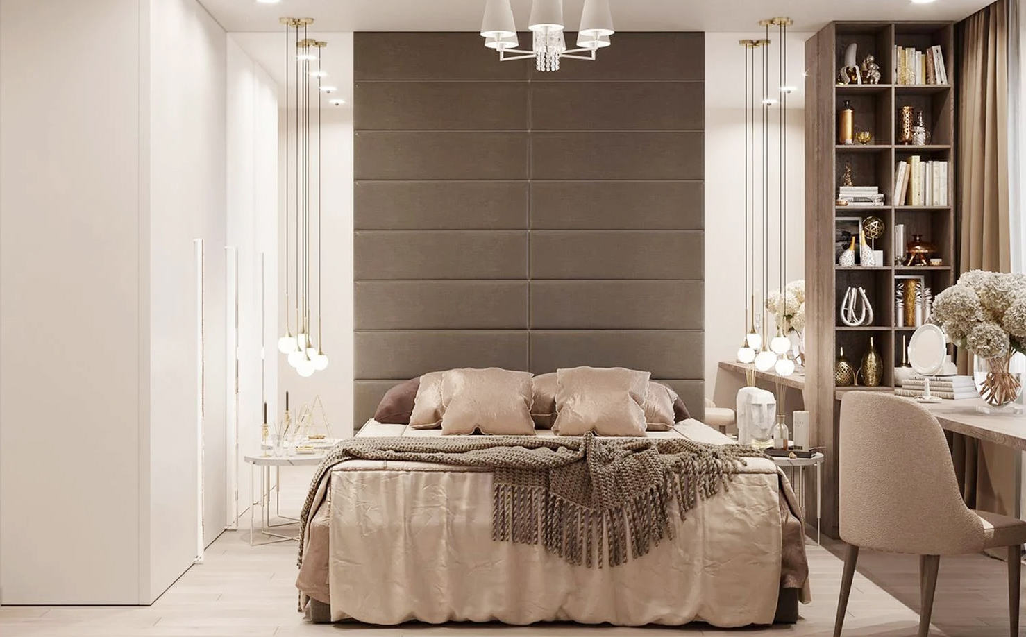 Căn hộ với gam màu be chủ đạo nhưng vẫn đẹp và quyến rũ trên từng đường nét