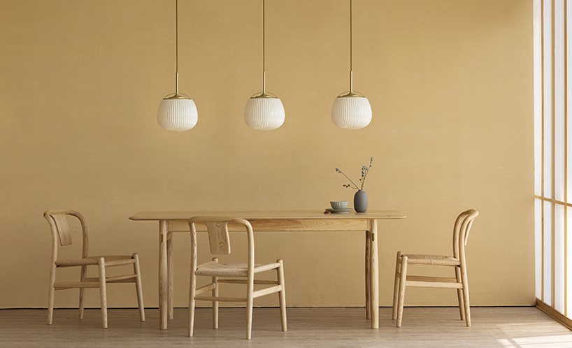 Ogi Lamp, mẫu đèn thả trần tuyệt đẹp lấy ý tưởng từ hình ảnh chiếc quạt giấy Trung Hoa