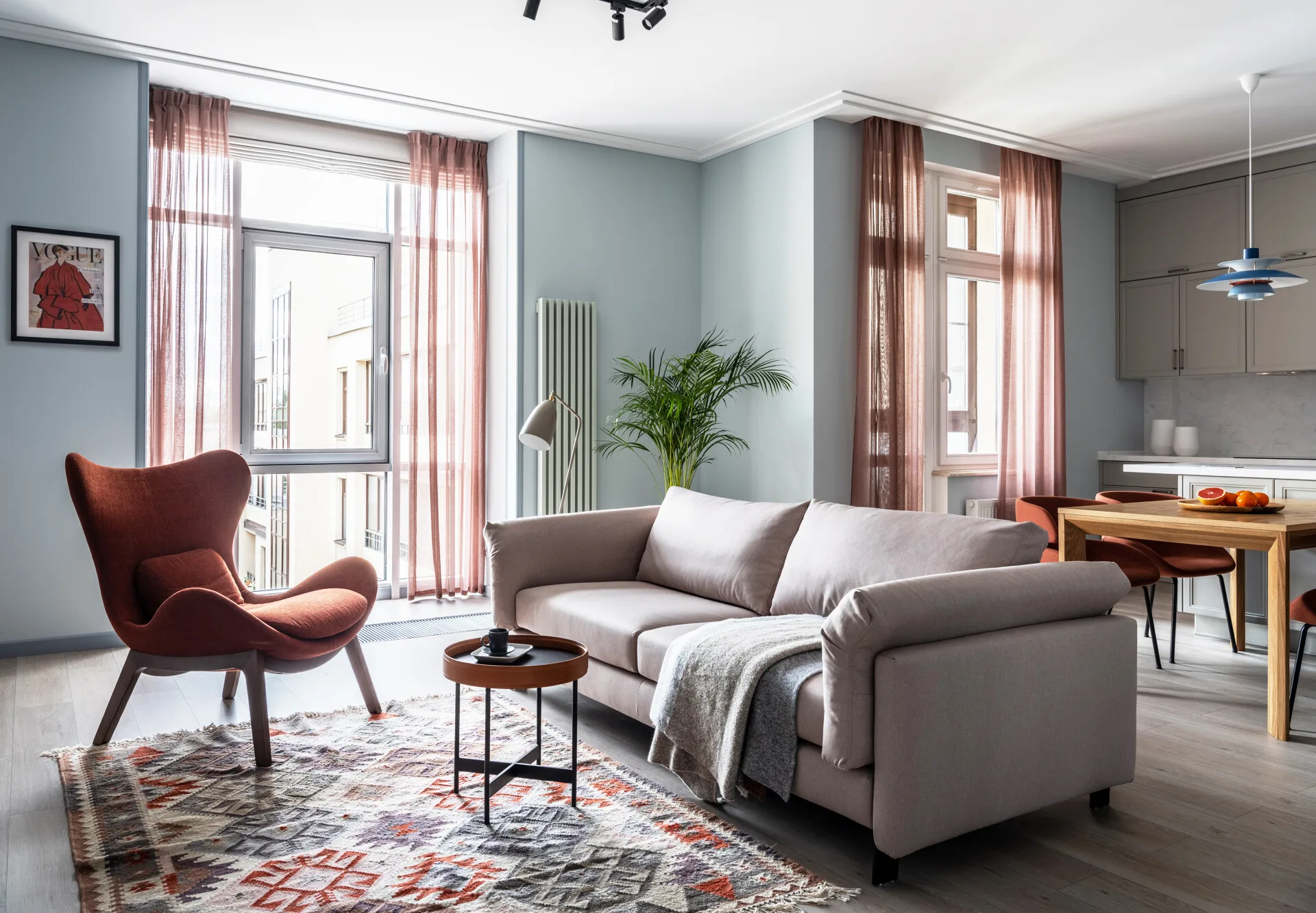 Căn hộ 100m² phong cách Scandinavian cho người thích cổ điển và thanh lịch 