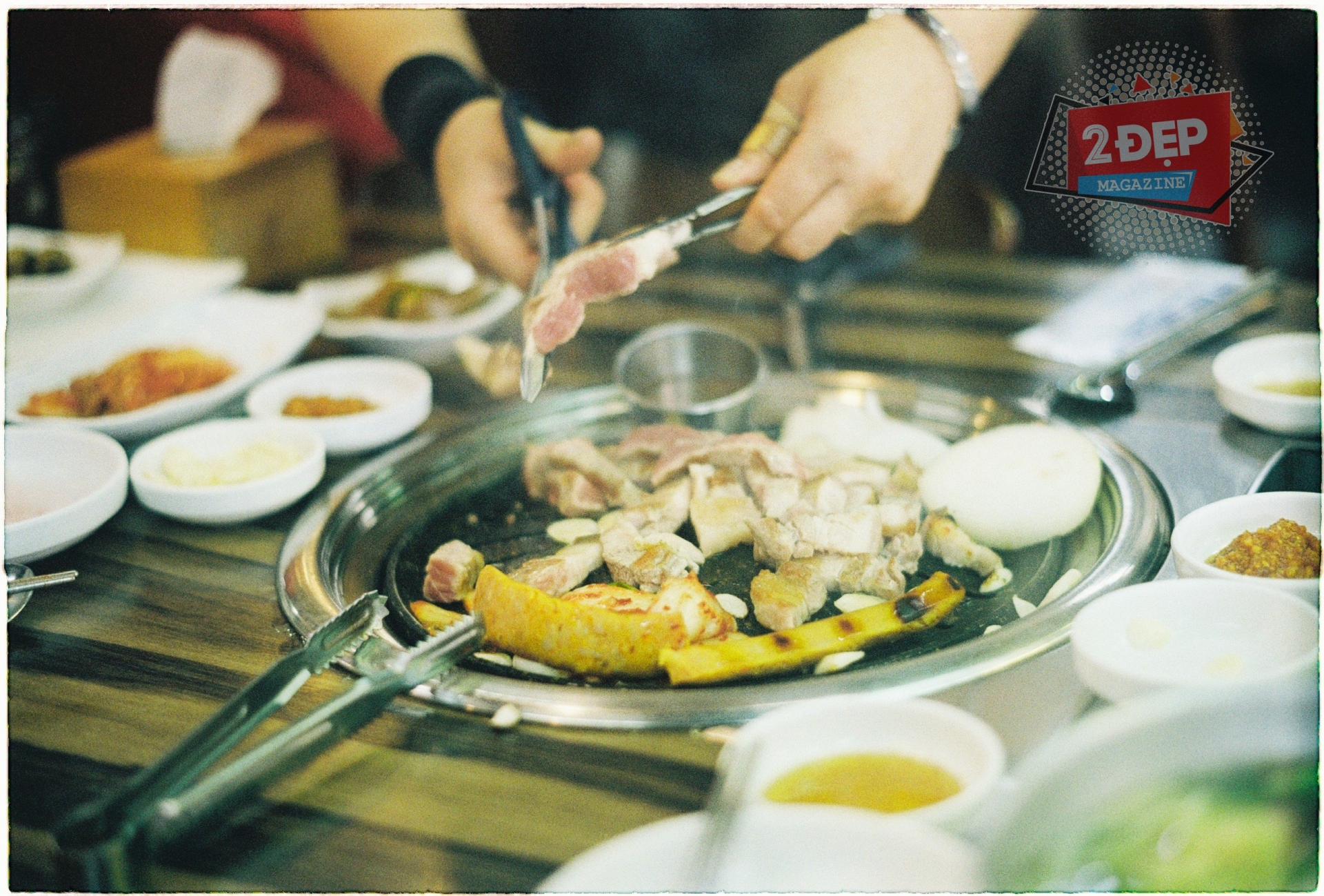 Thịt lợn đen nướng, đặc sản của Jeju.