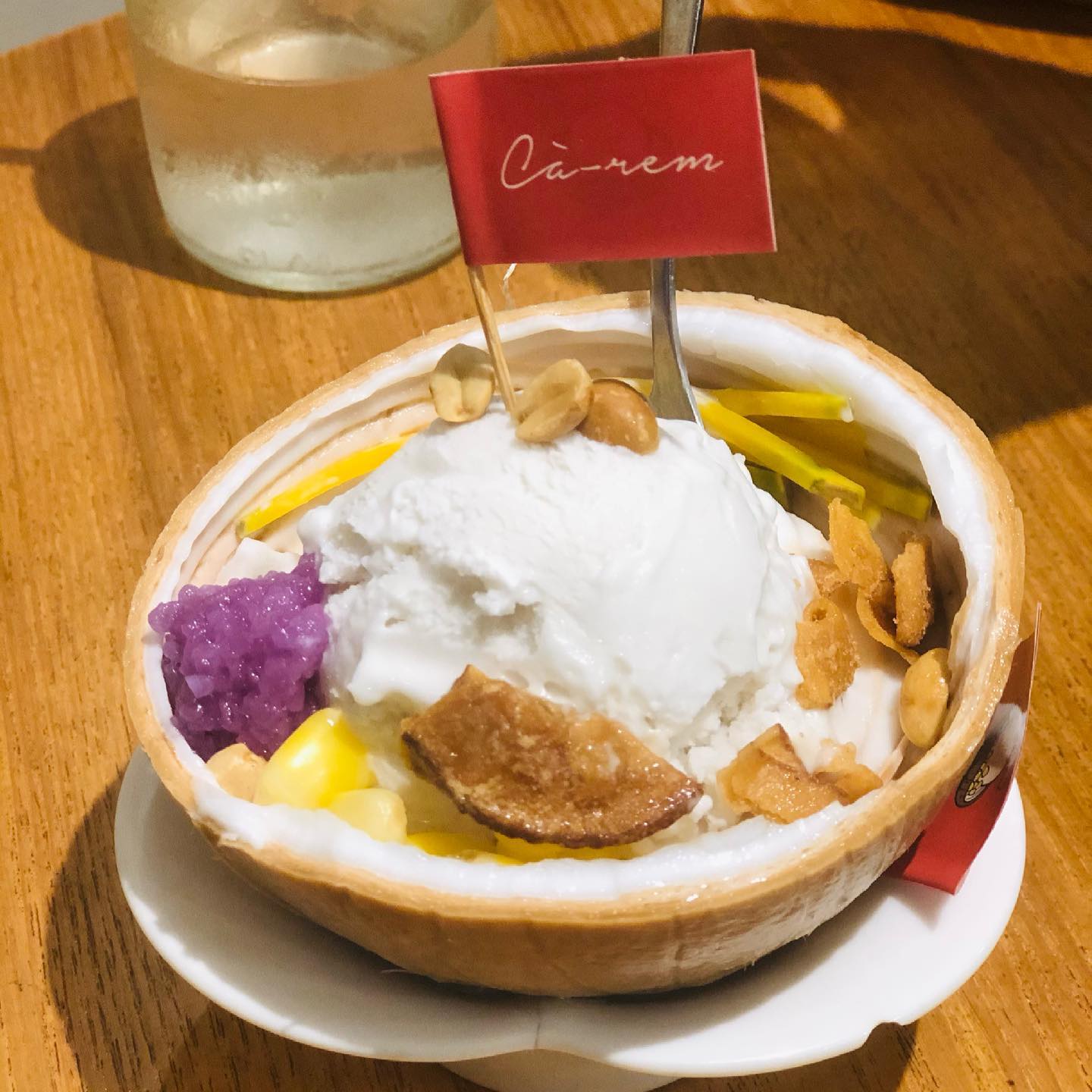 Cách làm kem xôi dừa lá cẩm mát lạnh, thơm ngon không kém mua ngoài hàng - Ảnh 1