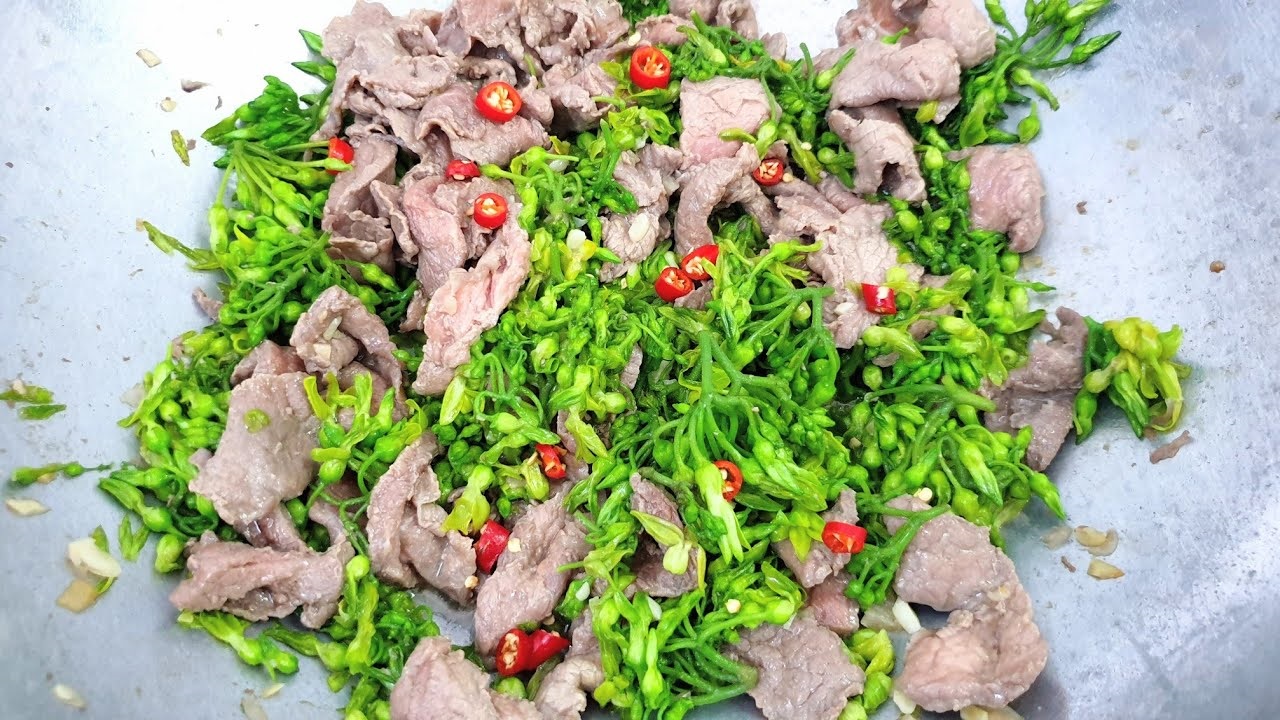 Cách làm thiên lý xào thịt bò, giòn ngon, bổ dưỡng cho những ngày hè oi ả - Ảnh 1