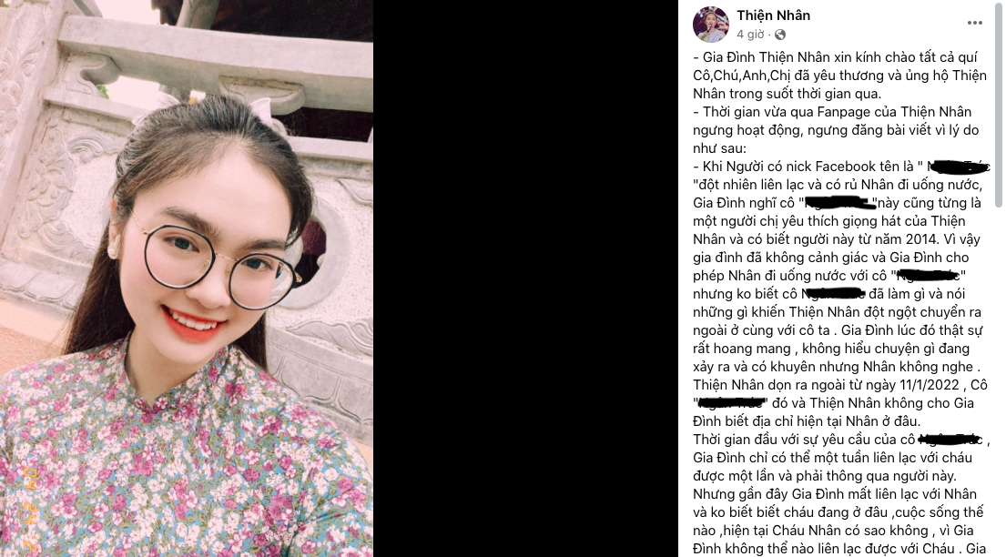 Thiện Nhân The Voice Kids mất tích, gia đình phải kêu cứu, nói điều ẩn khuất  - Ảnh 1