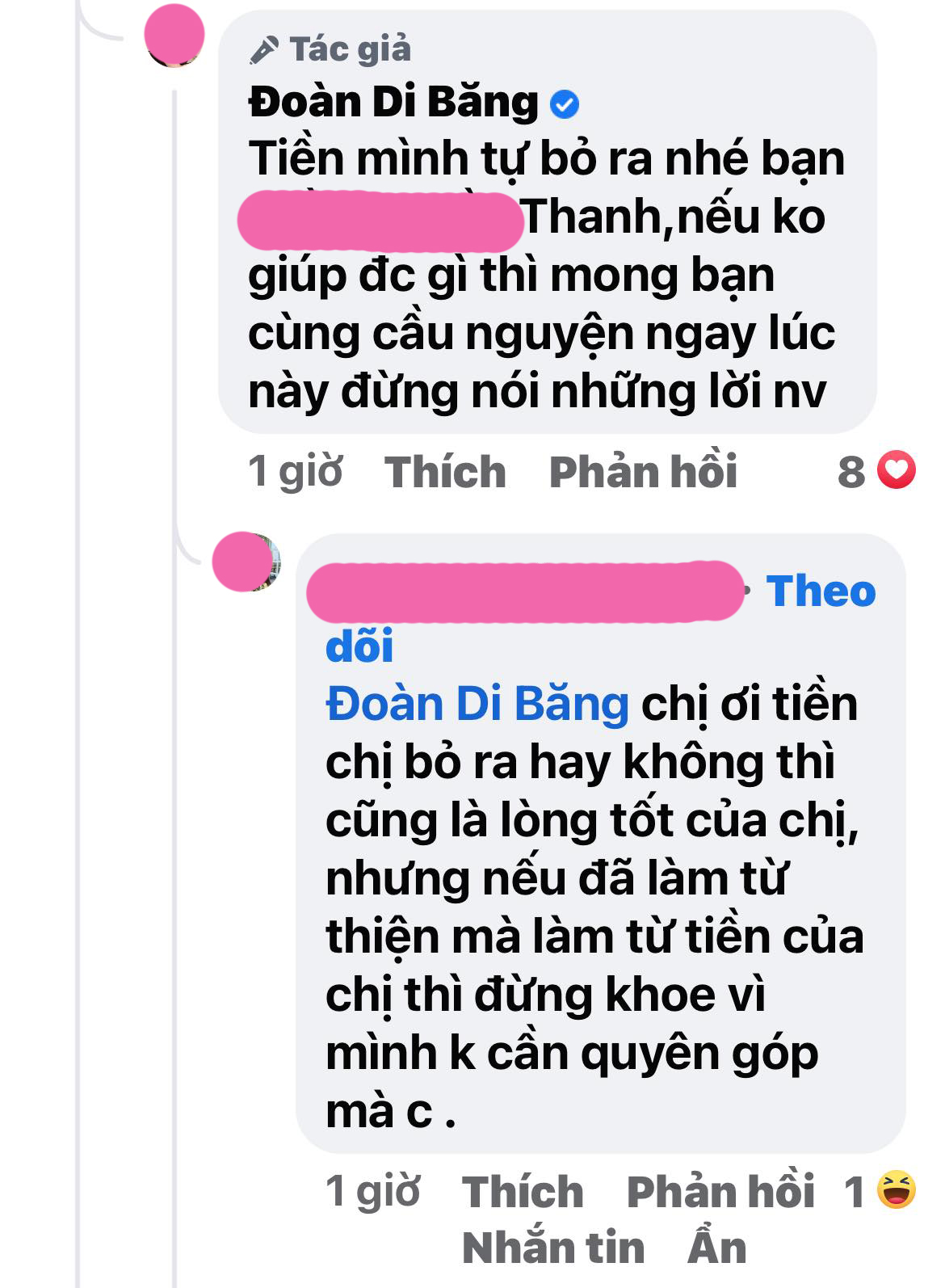 Từ thiện miền Trung bằng tiền túi vẫn bị phản ứng, Đoàn Di Băng đáp trả: 