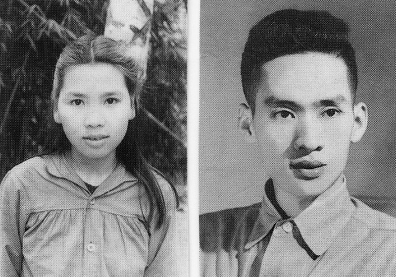 Nhà văn Vũ Tú Nam và vợ là nhà báo Thanh Hương lúc trẻ.