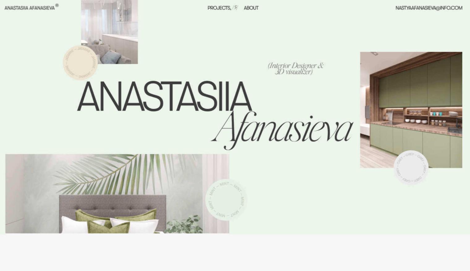 Anastasiia Afanasieva tạo ra một thiết kế rất hài hòa.