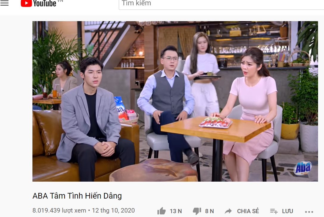 Quảng cáo bột giặt ABA đat 8 triệu lượt xem, vượt mặt Big Cityboi của Binz