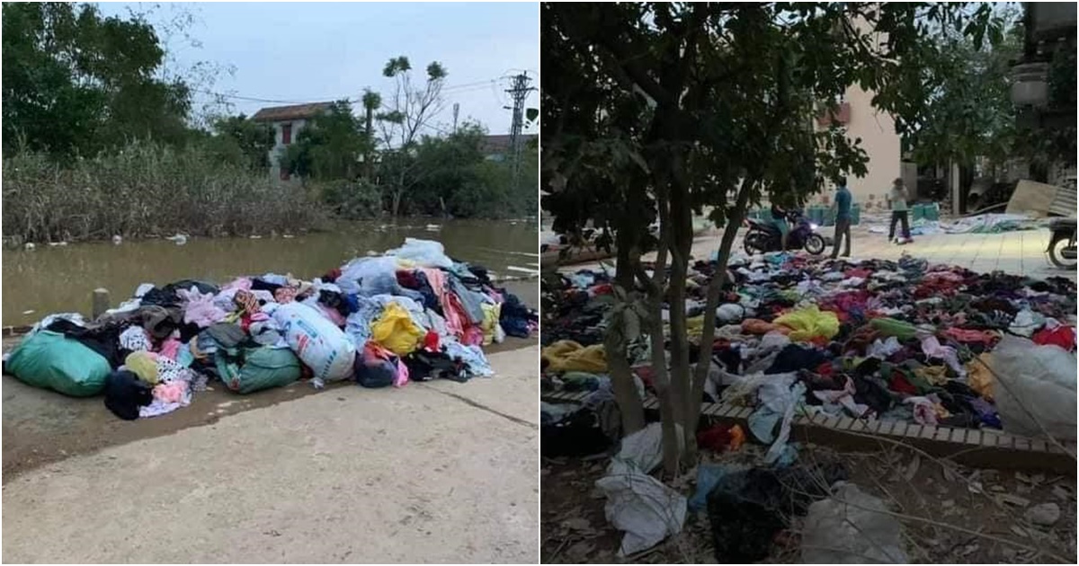Thực hư quần áo từ thiện bị người dân miền Trung vứt bỏ cả đống ngoài đường - Ảnh 2