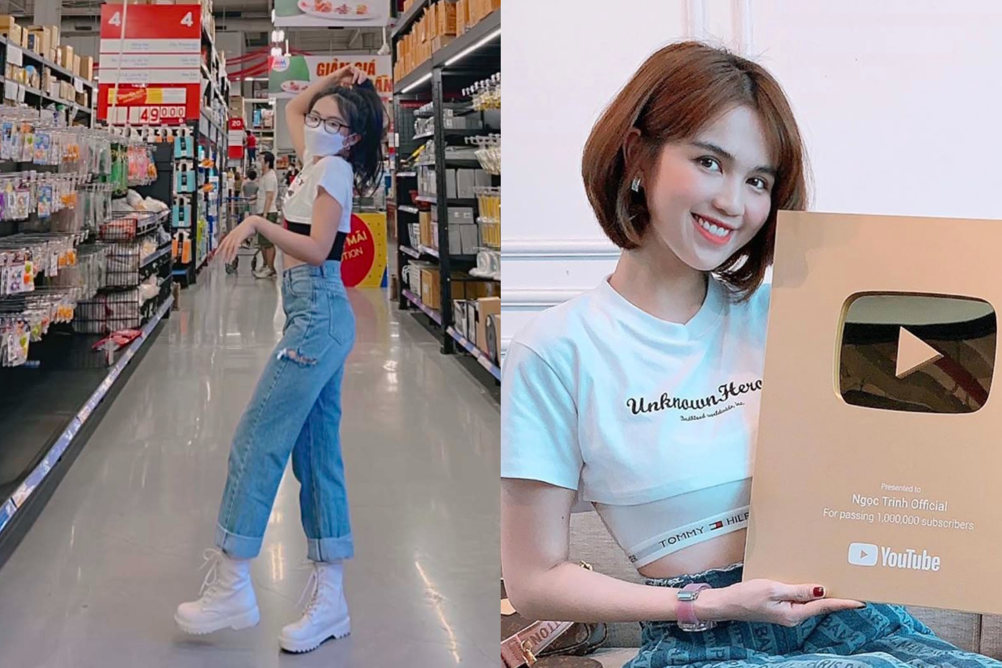 Phương Mỹ Chi mặc croptop đi siêu thị, sành điệu chẳng kém Ngọc Trinh