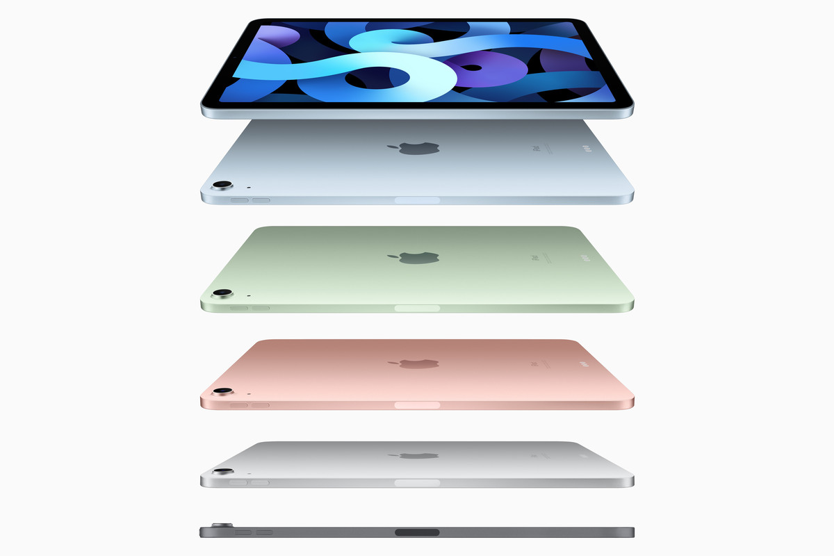 iPad Air 2020 với các màu sắc bắt mắt.
