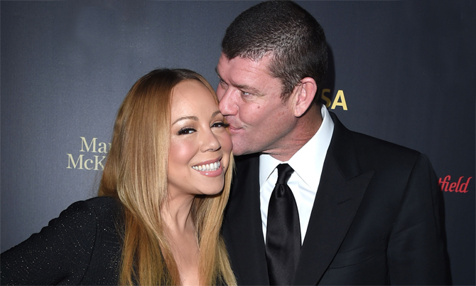 Mariah Carey và bạn trai James Packer thời còn bên nhau.