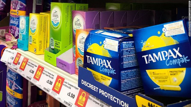 Các sản phẩm băng vệ sinh dành cho phụ nữ ở Anh sẽ không còn bị đánh thuế.