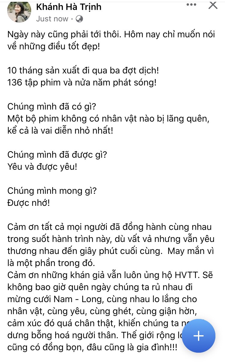Biên tập Trịnh Khánh Hà chia sẻ về hành trình dài của Hương vị tình thân.