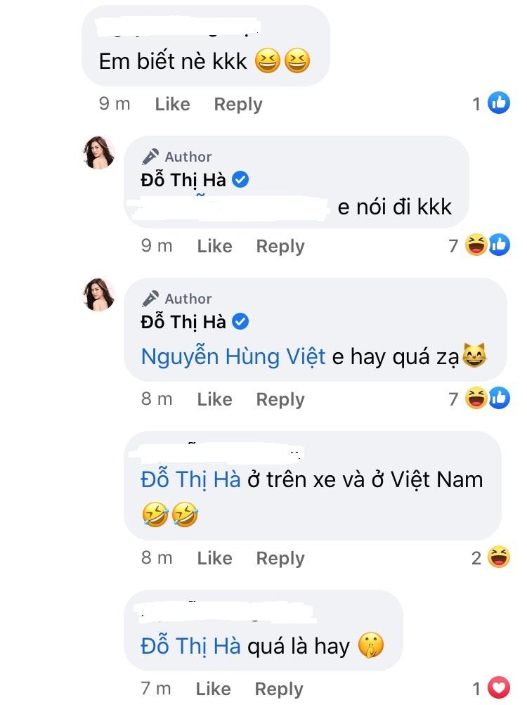 Đỗ Thị Hà xác nhận đã trở về Việt Nam qua màn tương tác với người hâm mộ.