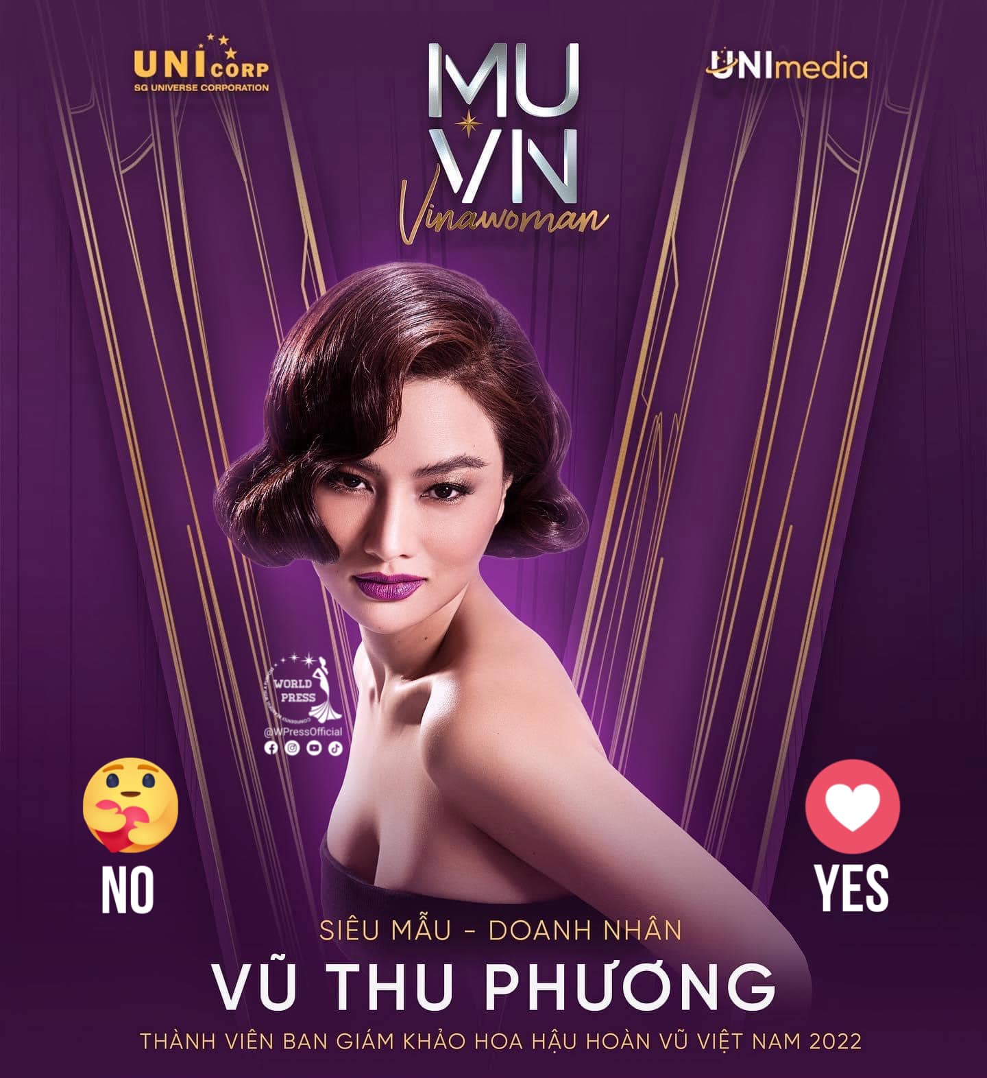 Cựu người mẫu Vũ Thu Phương được thông báo trở thành giám khảo Hoa hậu Hoàn vũ Việt Nam 2022.