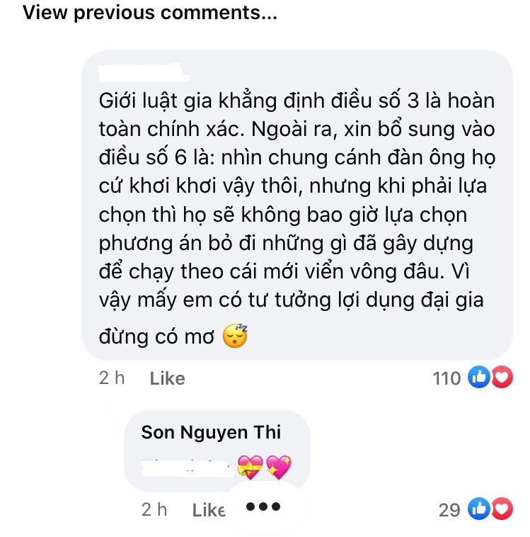 Mẹ vợ ông Hồ Nhân phản hồi quan điểm: 'Đàn ông không bao giờ chạy theo cái mới viển vông' - Ảnh 2