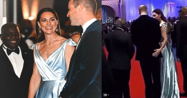 Hiếm hoi: Công nương Kate "bàn tay hư" trên vòng ba của Hoàng tử William