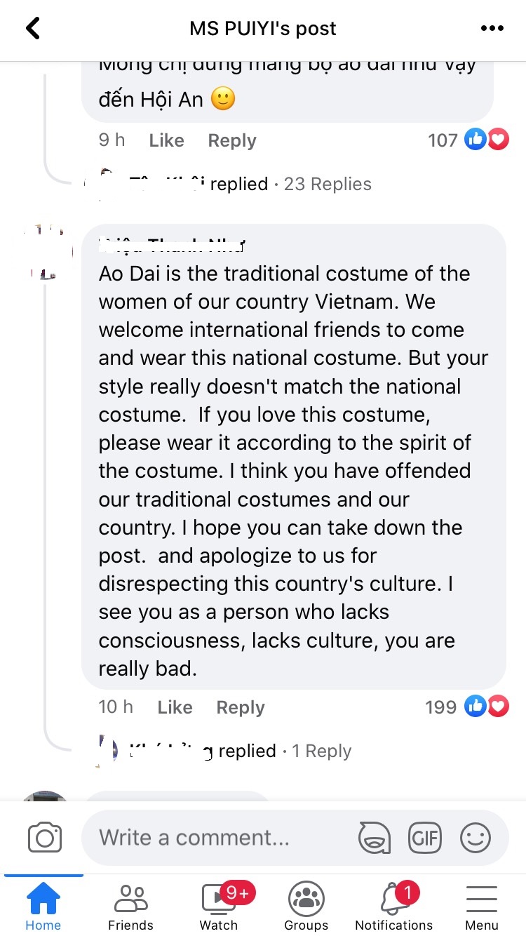 Nữ du khách mặc áo dài Việt Nam nhưng thiếu quần tạo dáng phản cảm trên sông Hoài, Hội An - Ảnh 4