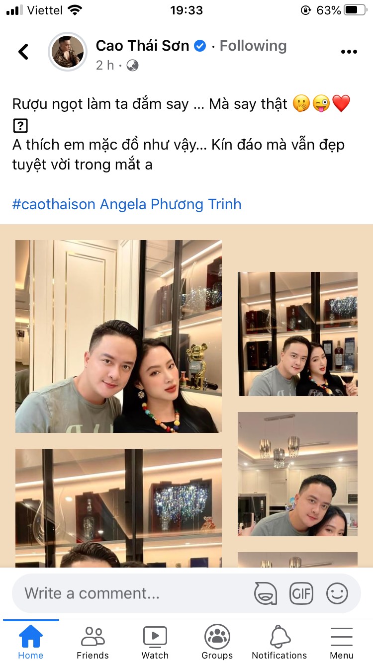 Cao Thái Sơn nhắn nhủ Angela Phương Trinh: 'Em luôn đẹp tuyệt vời trong mắt anh' - Ảnh 1