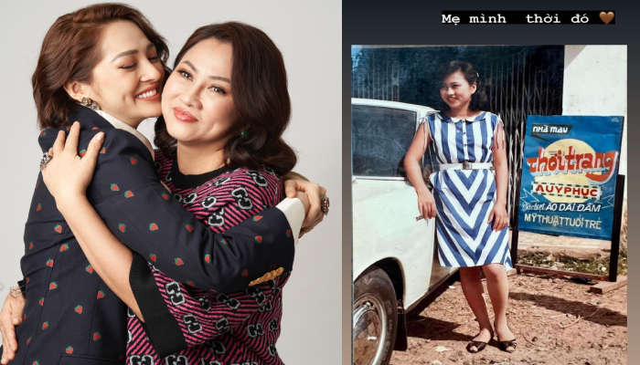 Bảo Anh khoe ảnh mẹ thời trẻ, chứng minh đẹp là nhờ hưởng gen tốt từ mẹ