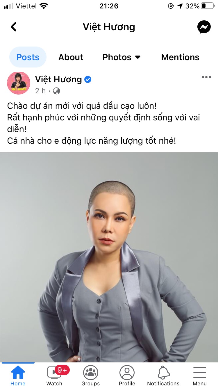 Việt Hương 'chơi lớn' cạo đầu để sống với vai diễn trong dự án mới - Ảnh 1