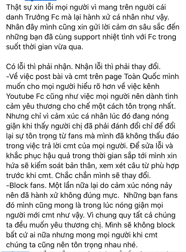 Trưởng FC Đông Nhi nhận lỗi, xin từ chức sau ồn ào mâu thuẫn giữa ê-kíp Đông Nhi và FC - Ảnh 4