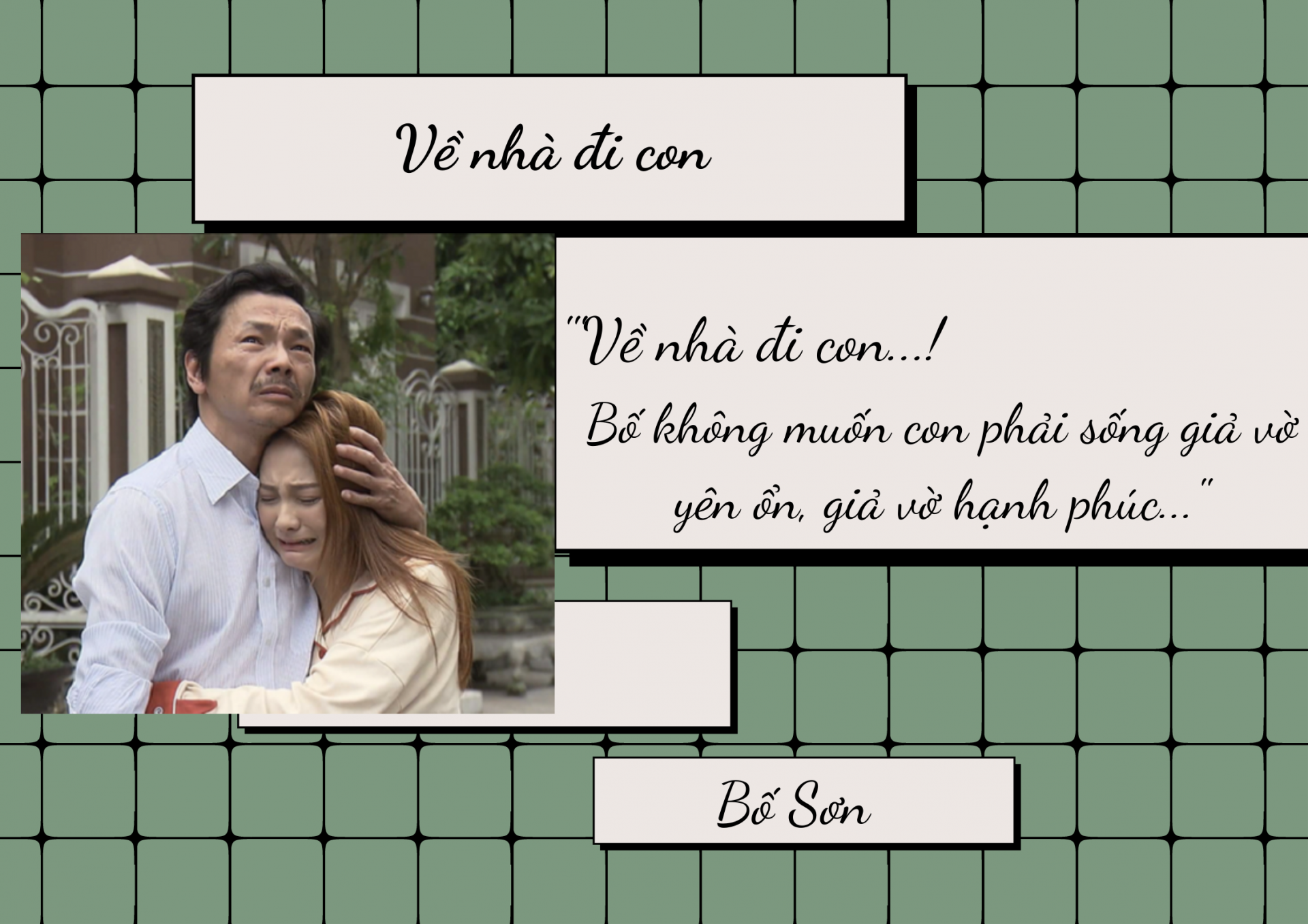 Hai cảnh đón con gái về nhà đẻ của phim Việt khiến khán giả nghẹn ngào, rơi nước mắt - Ảnh 1