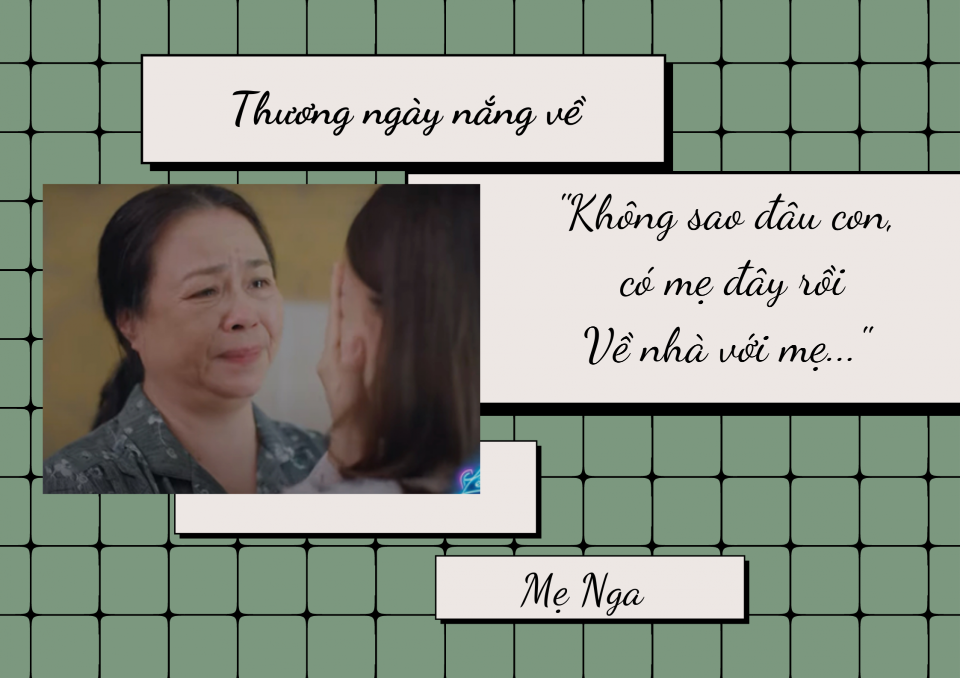 Hai cảnh đón con gái về nhà đẻ của phim Việt khiến khán giả nghẹn ngào, rơi nước mắt - Ảnh 1