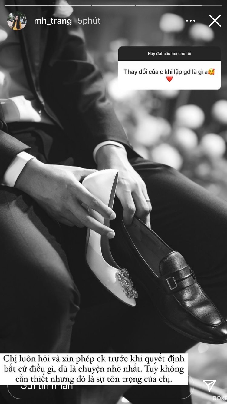 Bà xã Hà Đức Chinh nói về thay đổi khi làm vợ: Luôn hỏi và xin phép chồng từ những điều nhỏ nhất - Ảnh 1