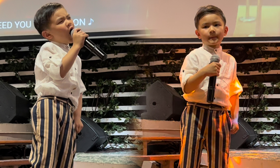 Quý tử nhà Đan Trường mới 5 tuổi đã tự tin cầm mic: Thần thái và chuyên nghiệp chẳng kém cạnh bố - Ảnh 1