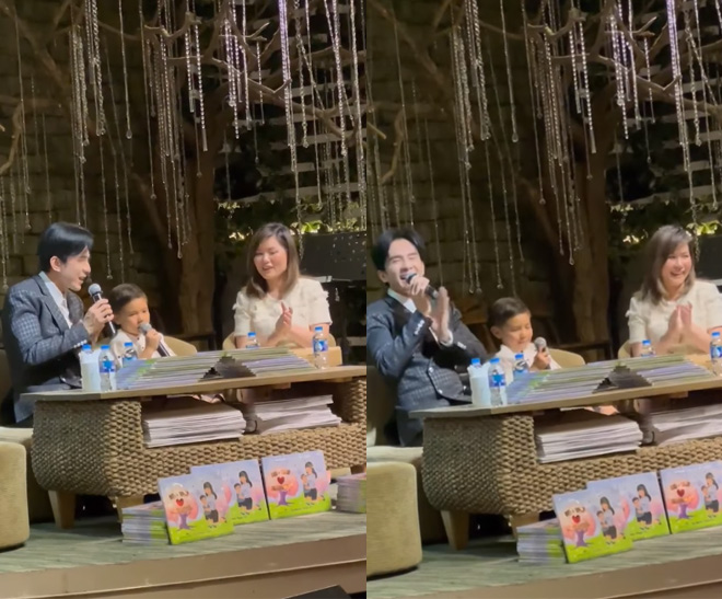 Quý tử nhà Đan Trường mới 5 tuổi đã tự tin cầm mic: Thần thái và chuyên nghiệp chẳng kém cạnh bố - Ảnh 1