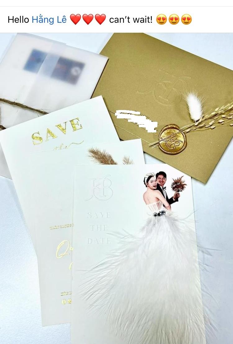 Lộ diện thiệp cưới của Minh Hằng, đơn giản Ngô Thanh Vân - Ảnh 1