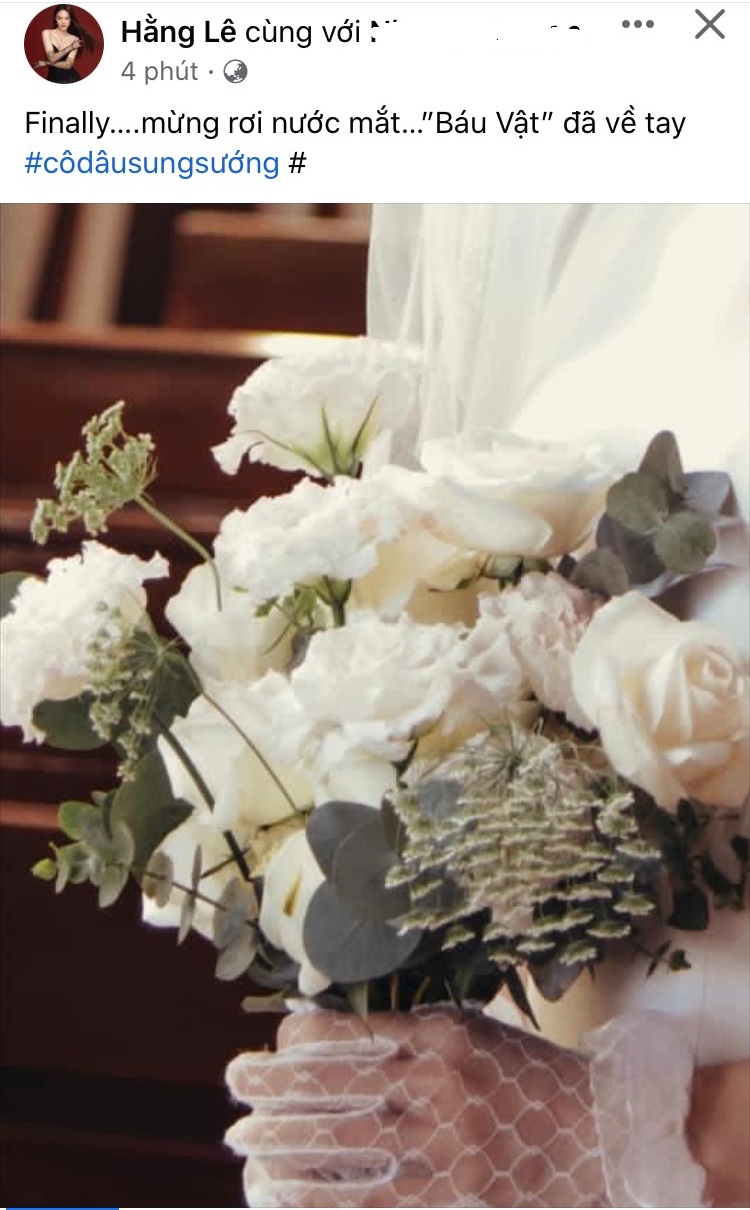 Trước thềm đám cưới, Minh Hằng vỡ òa khi nhận được món 