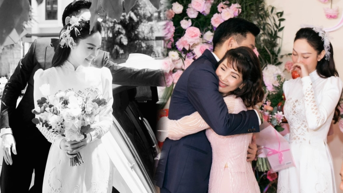 Cận cảnh đám hỏi của Minh Hằng: Chàng rể U50 ôm lấy mẹ vợ đầy tình cảm