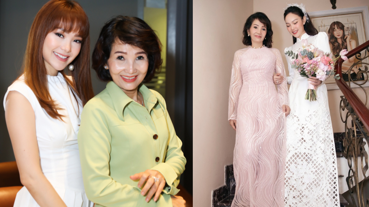 Vóc dáng mẹ ruột U60 của Minh Hằng: Thon thả, yêu kiều hơn cả con gái