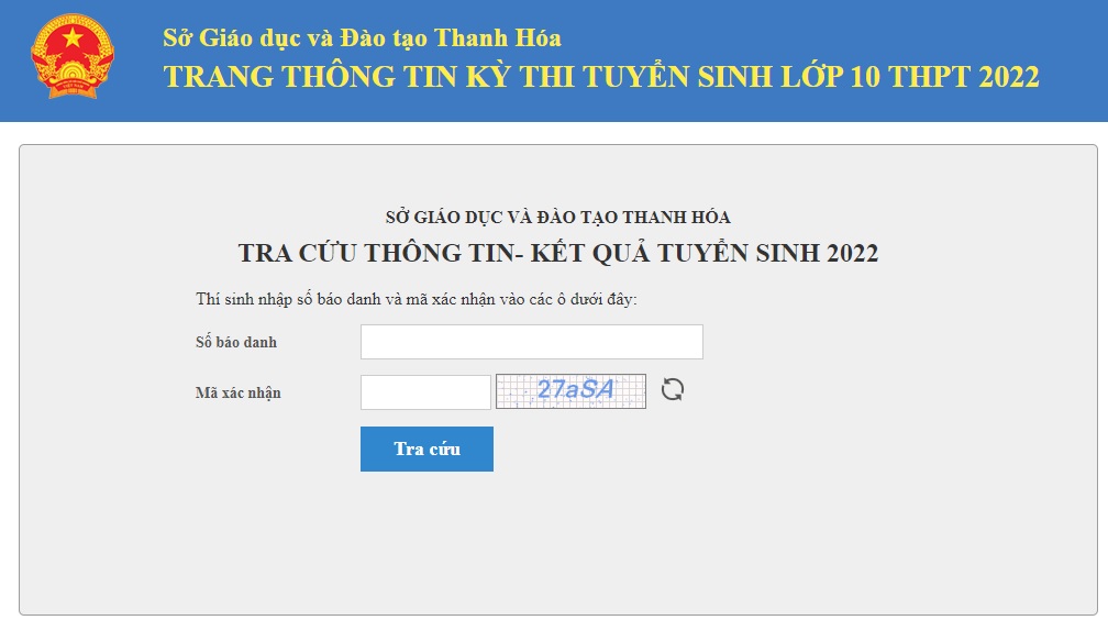 Tra cứu điểm thi tuyển sinh lớp 10 năm 2022 Thanh Hóa mới nhất - Ảnh 1